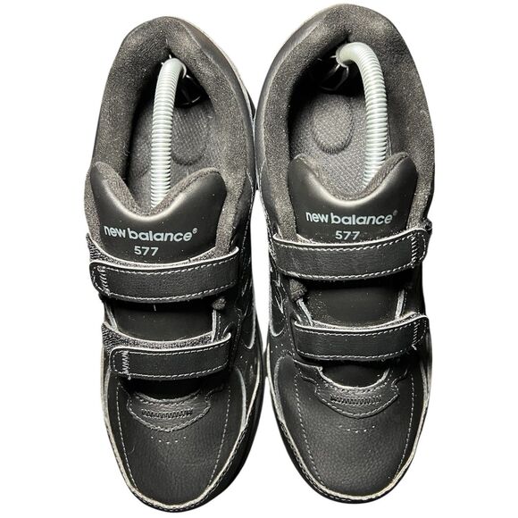 New Balance 577 Black Hook-And-Loop Comfort Shoes Size Men’s 8.5/Women’s 10
